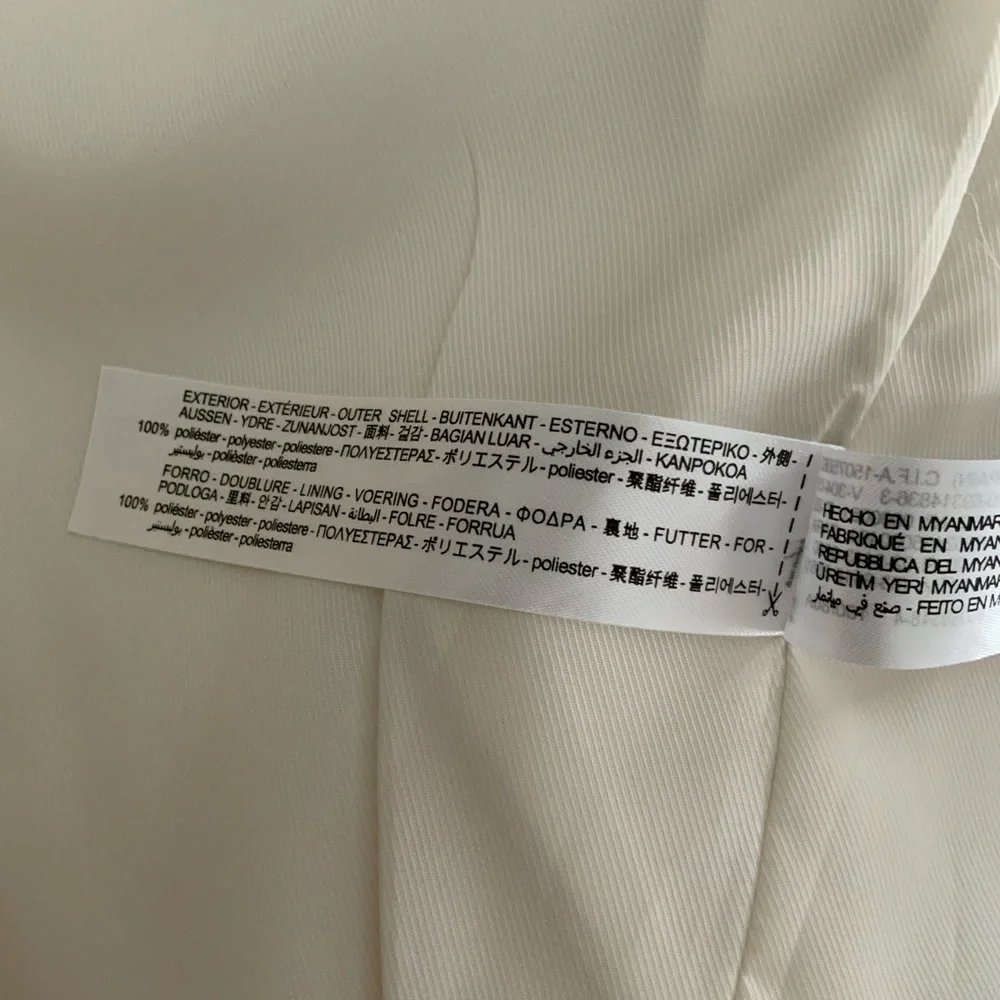Zara Blazer Ivory Double Breasted - Picture 12 of 12